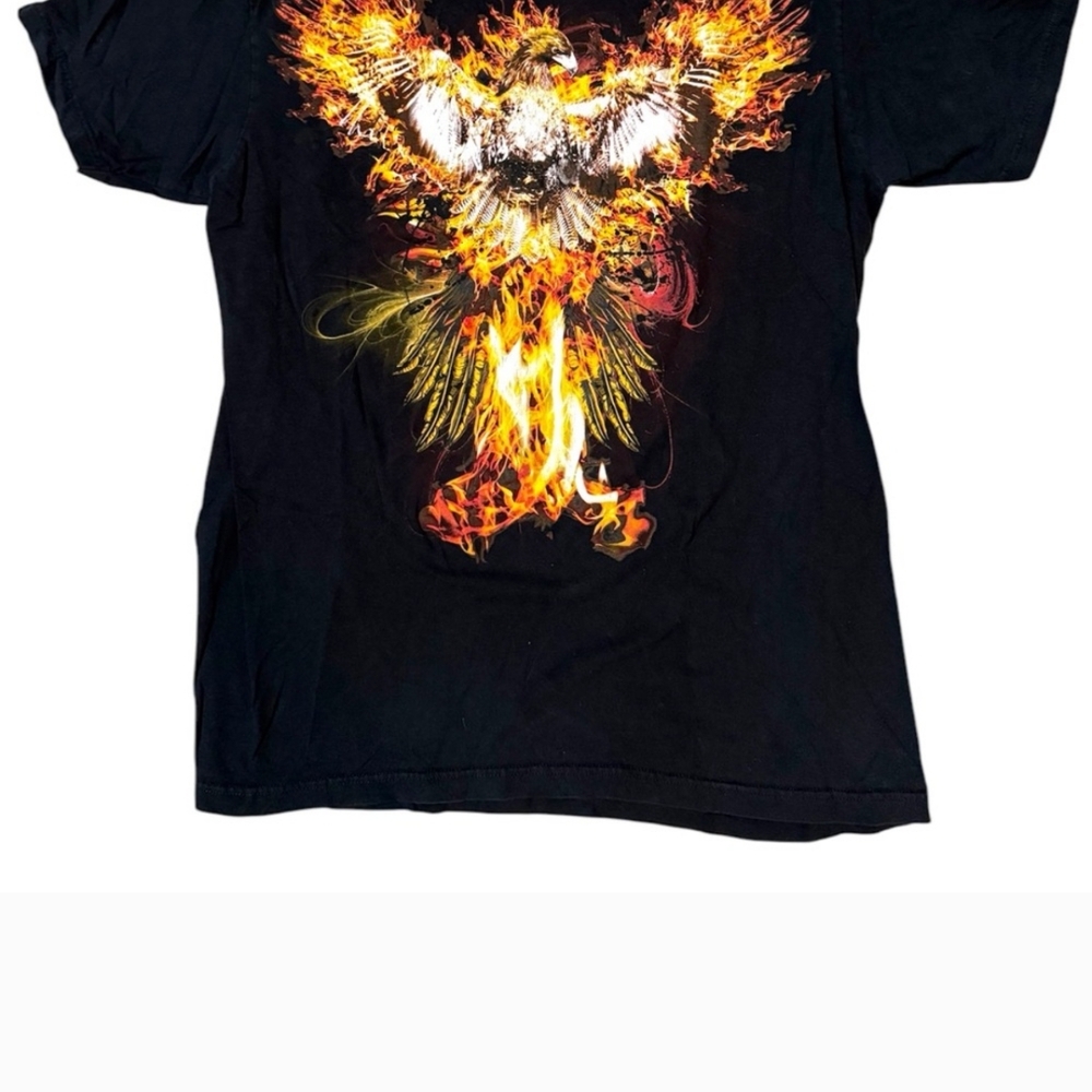 Iron Fist Y2k Phoenix Flame T-shirt. L